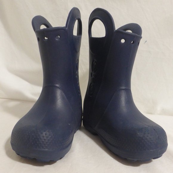 CROCS, rain boots, size 9, kids, GUC